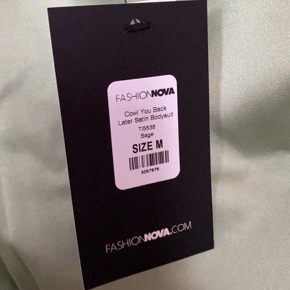 Fashion Nova satin bodysuit never worn - Picture 4 of 5